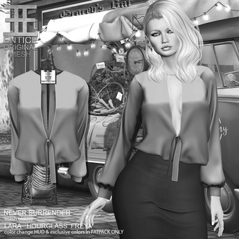 Second Life Marketplace - Entice - Never Surrender Top - Nude DEMO